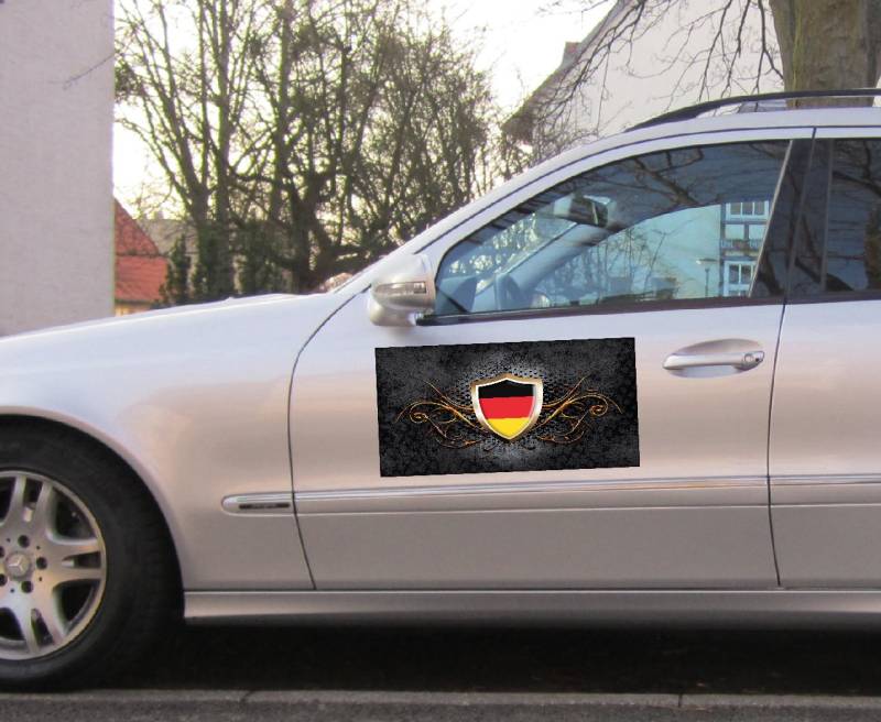 Autoaufkleber Sticker Deutschland Flagge Fahne Aufkleber Auto Fussball Fanartikel von aina