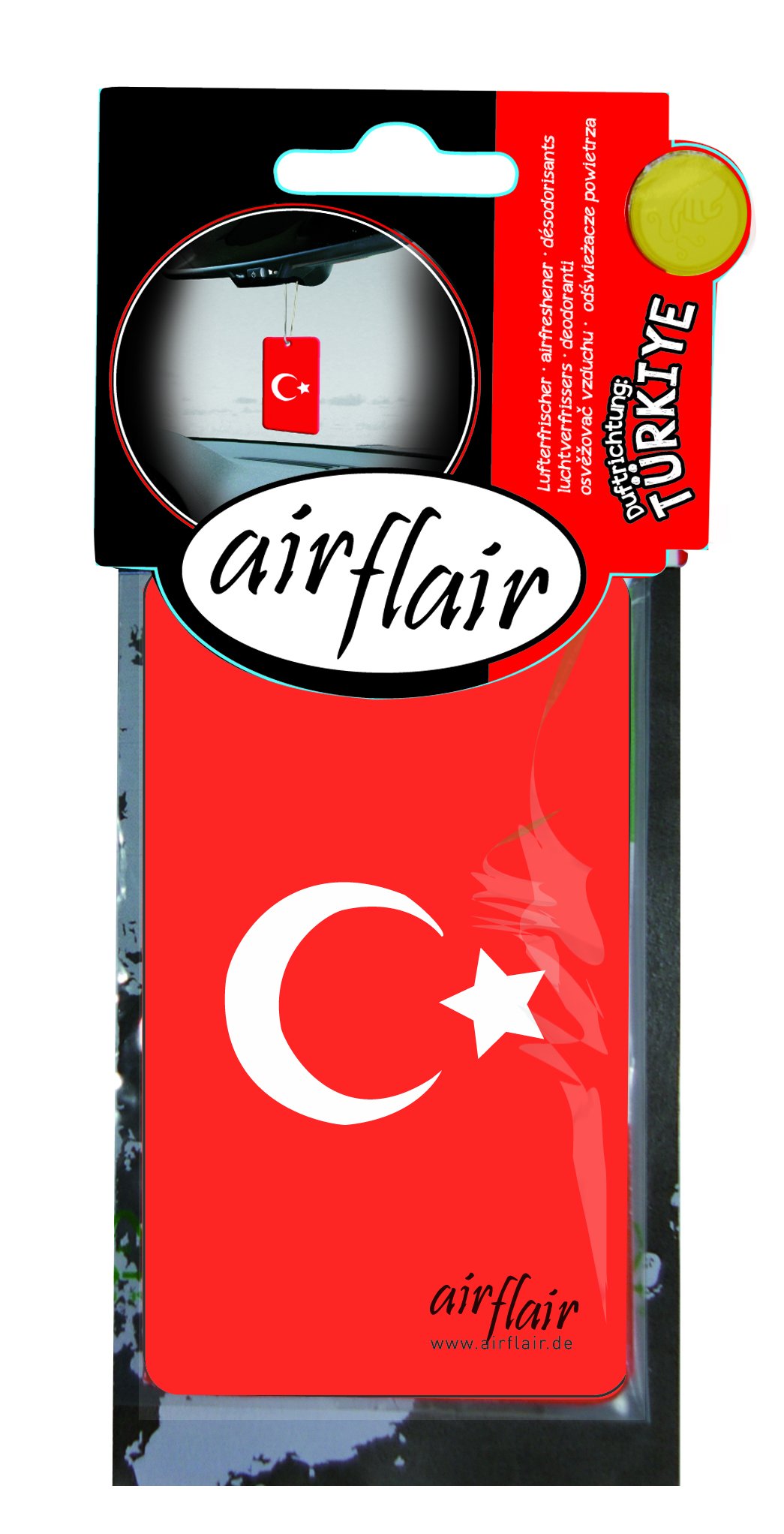 airflair AZLUF352 Papierlufterfrischer Flagge Türkei von airflair