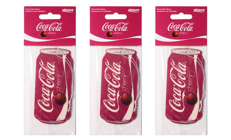 airflair CCLUF205 Auto Lufterfrischer Autoduft Coca Cola Papierdose Cerry 3er Set von airflair