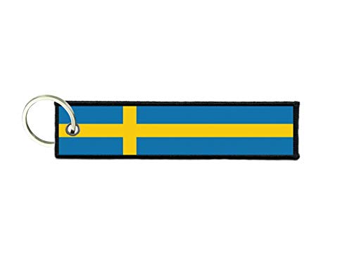 akachafactory Schlüsselanhänger Auto Moto anhänger Flagge Fahne flaggen schweden von Akachafactory