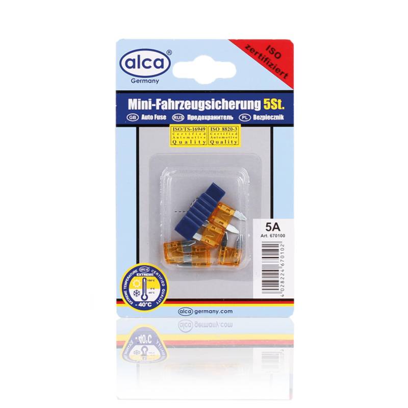 alca® 5A Mini-Sicherungen 5 Stück Blister von alca