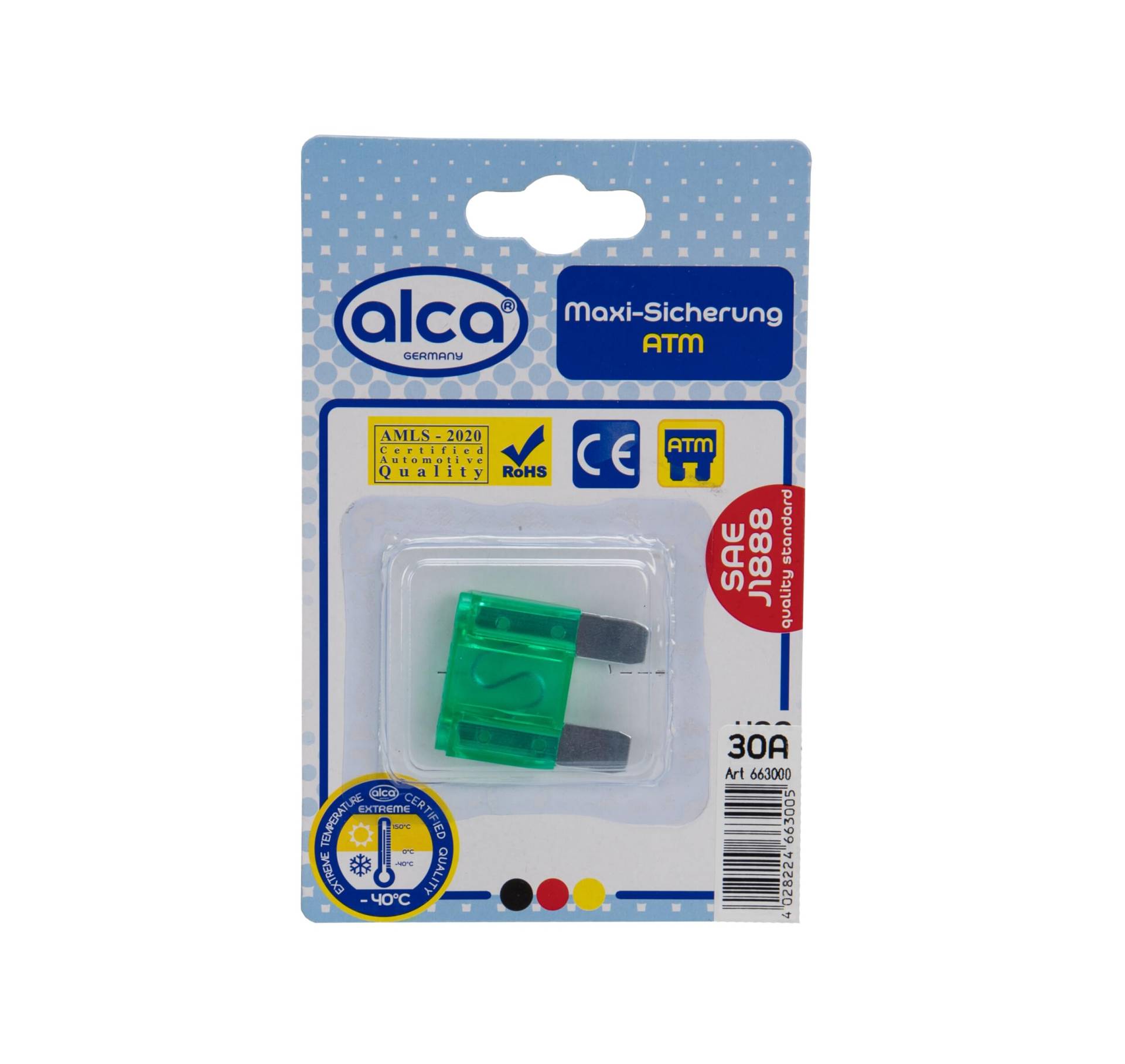 alca® Maxi-Sicherung 30A 1 Stück Blister von alca