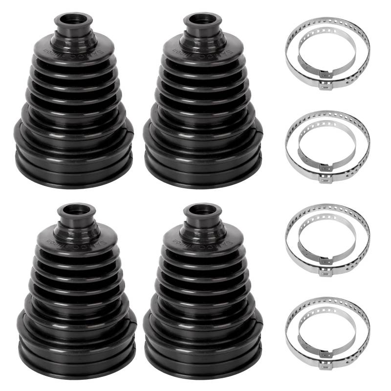 aleawol 4-teiliges CV Boot Kit, Silikon Universal Stretch CV Boot Kit mit Klemmen Split Universal Antriebswelle Gelenk CV Boot Kit CV Boot Cover Durable CV Joint Boot Kit für Autos von aleawol