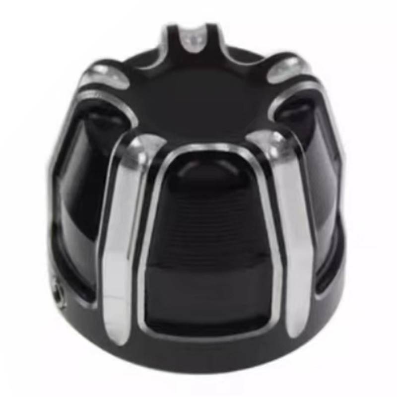 alloneslife Vorderachsen-Mutterabdeckung Achskappen für XL883 XL1200 Motorrad Aluminium Vorderachsen Mutterabdeckung (schwarz) von alloneslife