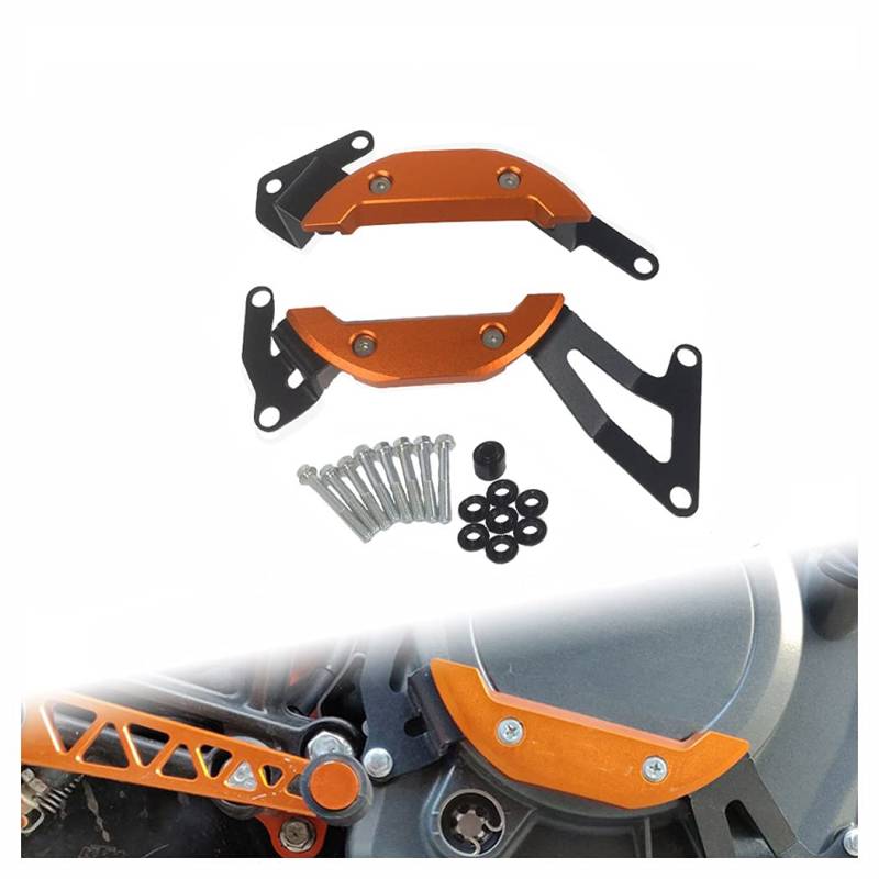 allroundsupplier Für DUKE390 RC390 Duke250 RC250 Motorschutz Für Duke 250 390 RC 250 390 Motor Slider Cover Protector 2020 2019 2018 2017 (Orange) von allroundsupplier