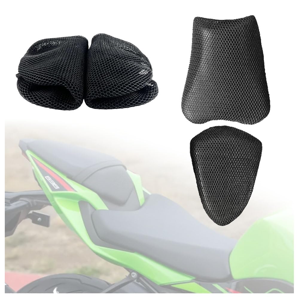 allroundsupplier 3D Mesh Sitzbezug Kissenschutz Isolierung Atmungsaktives Netz für Ninja ZX6R ZX-6R ZX636 ZX-636 ZX 6R 636 Motorradteile von allroundsupplier