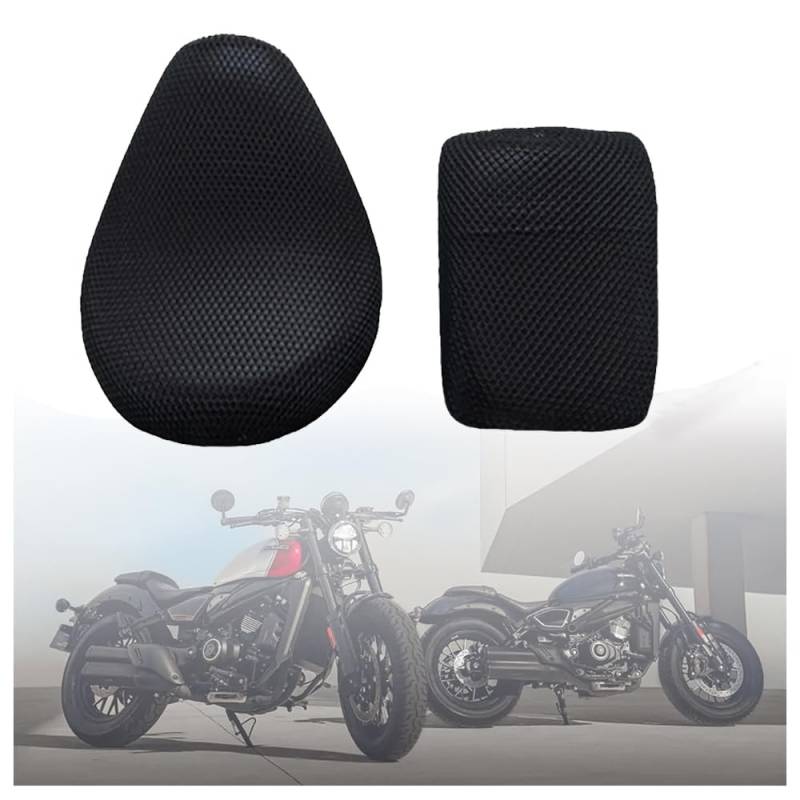 allroundsupplier Motorradzubehör für CFMOTO 450CL-C 450 CL-C 450CLC 3D-Mesh-Sitzbezug Motorhaubenschutz Kissenschutz Isolierung Atmungsaktives Netz von allroundsupplier