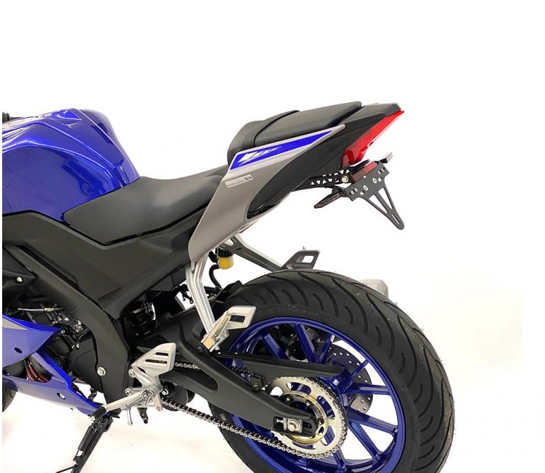 Alpha Technik Kennzeichenhalter Yamaha YZF-R 125 Bj. 2019-2023 RE39/RE40 eintragungsfrei / Heckumbau von alpha Technik