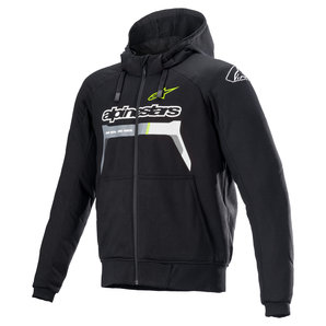 Alpinestars Chrome Ignition Motorrad Hoodie Schwarz Grau Weiss alpinestars von alpinestars