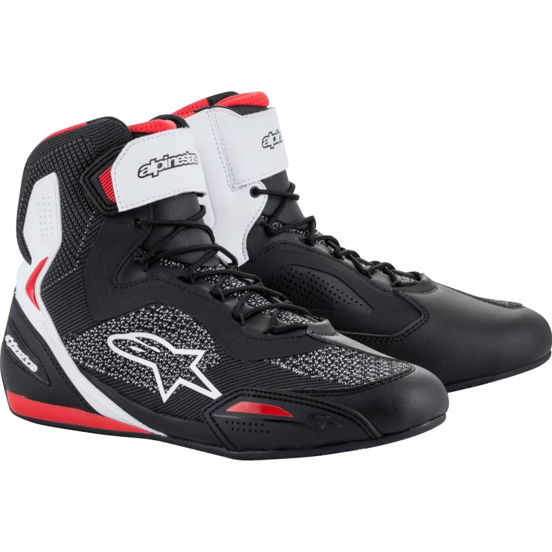 Alpinestars Faster 3 Rideknit Schuh schwarz/weiß/rot 11 Herren von alpinestars