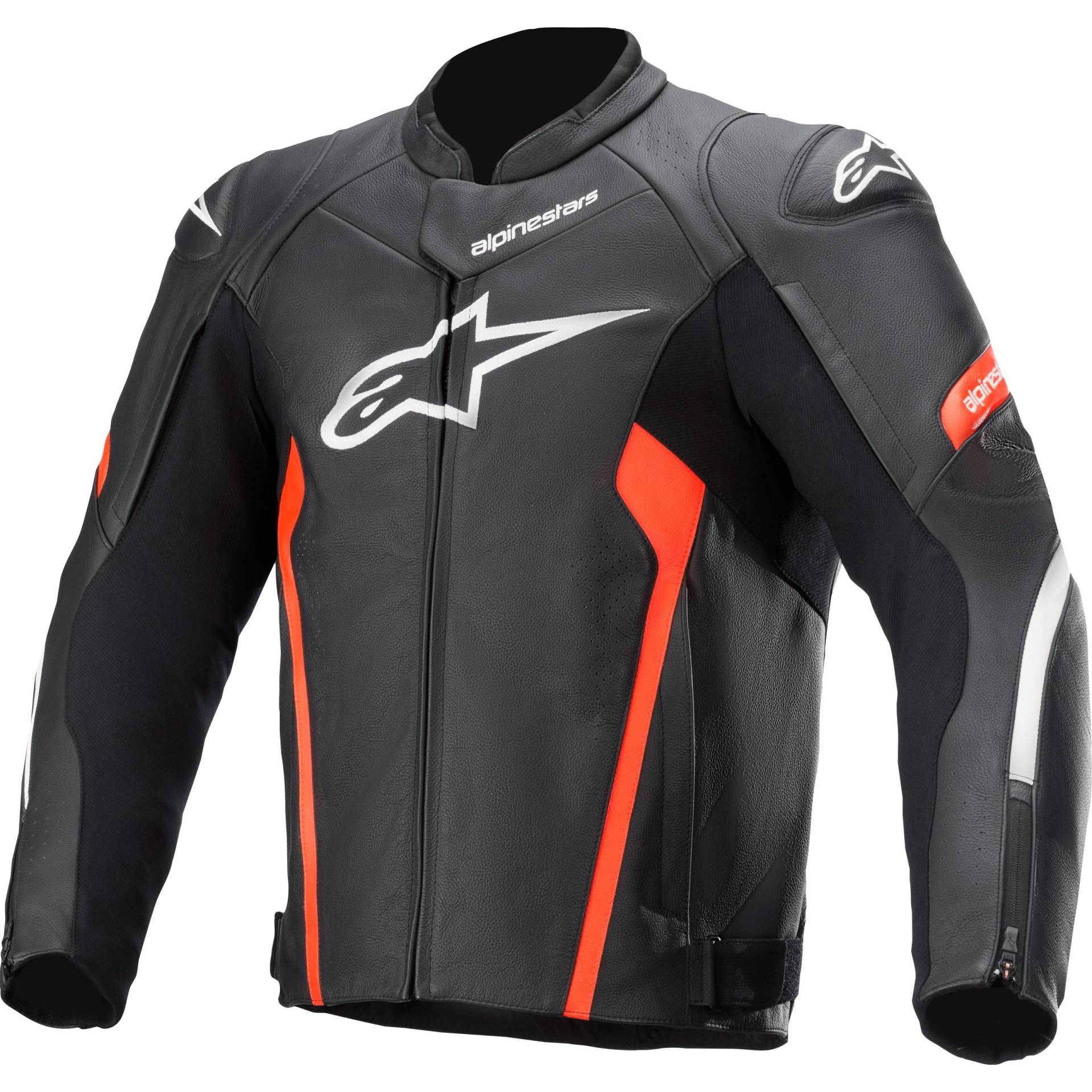 Alpinestars Faster V2 Lederjacke fluo-rot 56 Herren von alpinestars