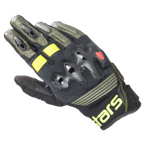 Alpinestars Halo Handschuhe Schwarz Khaki Neon Gelb alpinestars von alpinestars