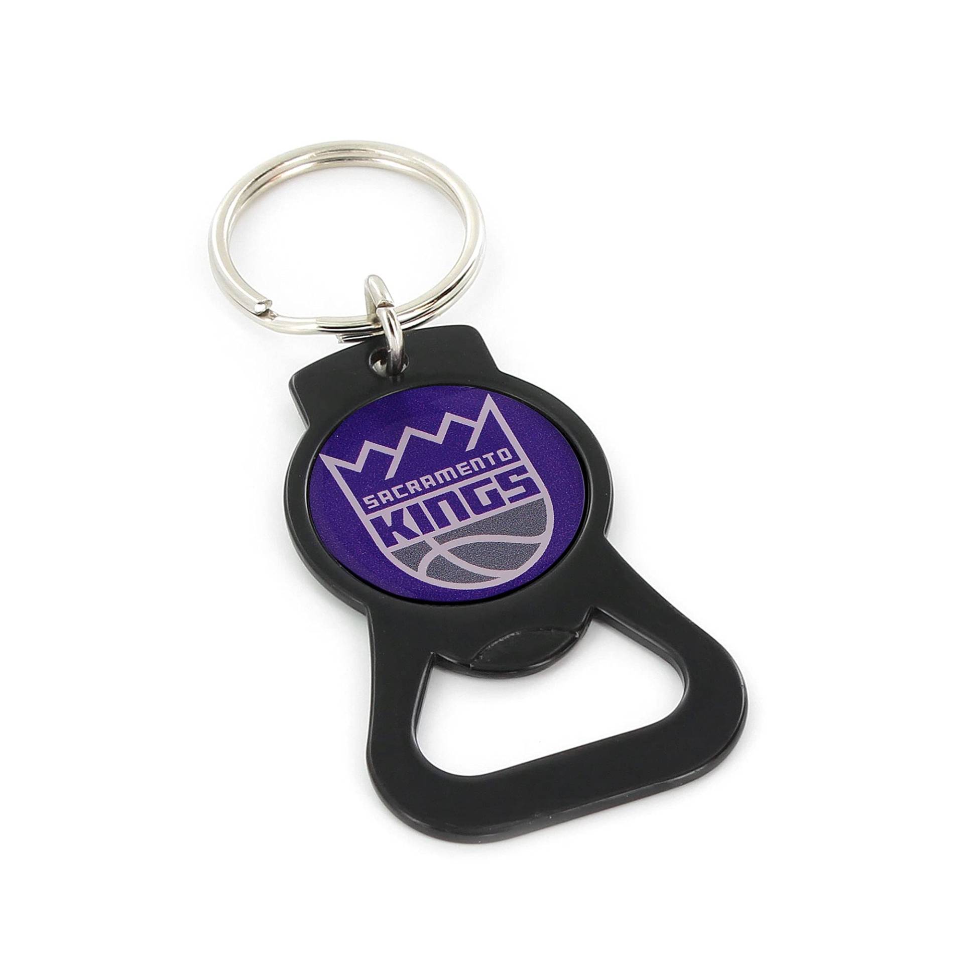 NBA Sacramento Kings Schlüsselanhänger mit Flaschenöffner, Schwarz von aminco