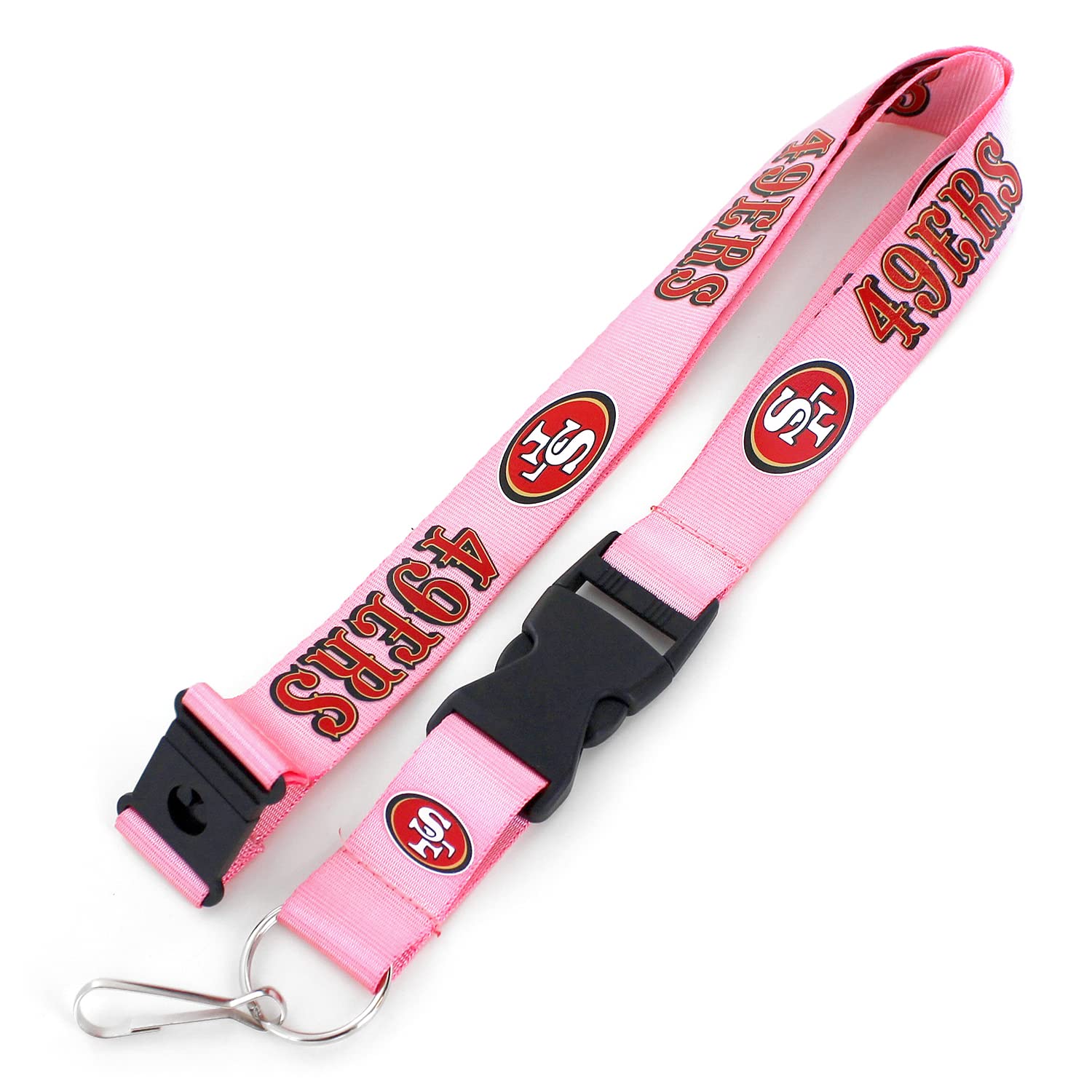 aminco NFL San Francisco 49ers Team Lanyard, Pink, One Size von aminco