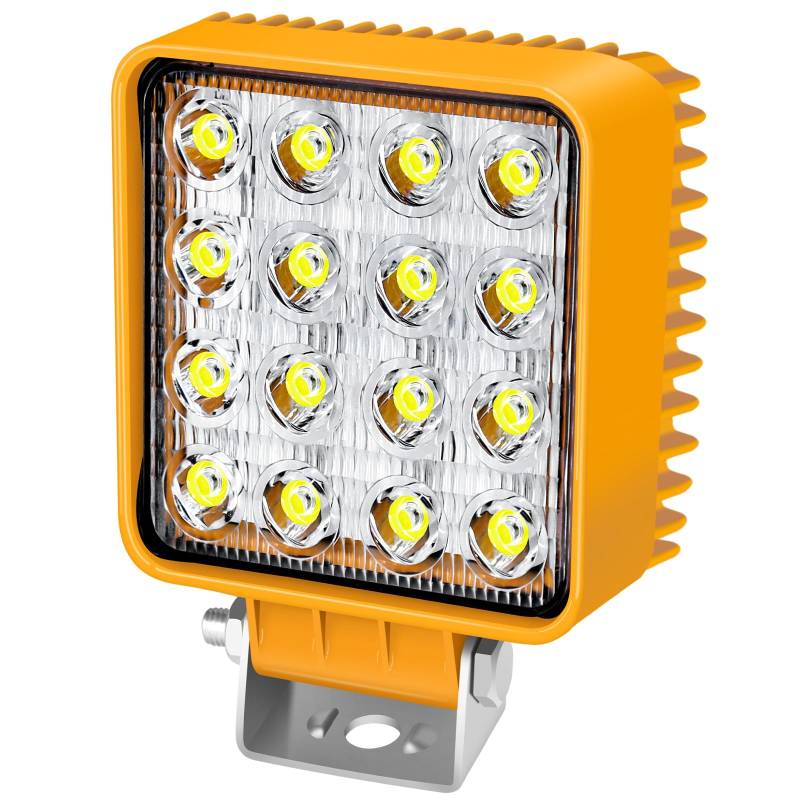 AnTom 240W LED Arbeitsscheinwerfer 12V-60V 4“Rückfahrscheinwerfer 16LED Astigmatisch Wasserdicht IP68 led scheinwerfer für Bagger, Traktoren，ATV, Lkw... von antom