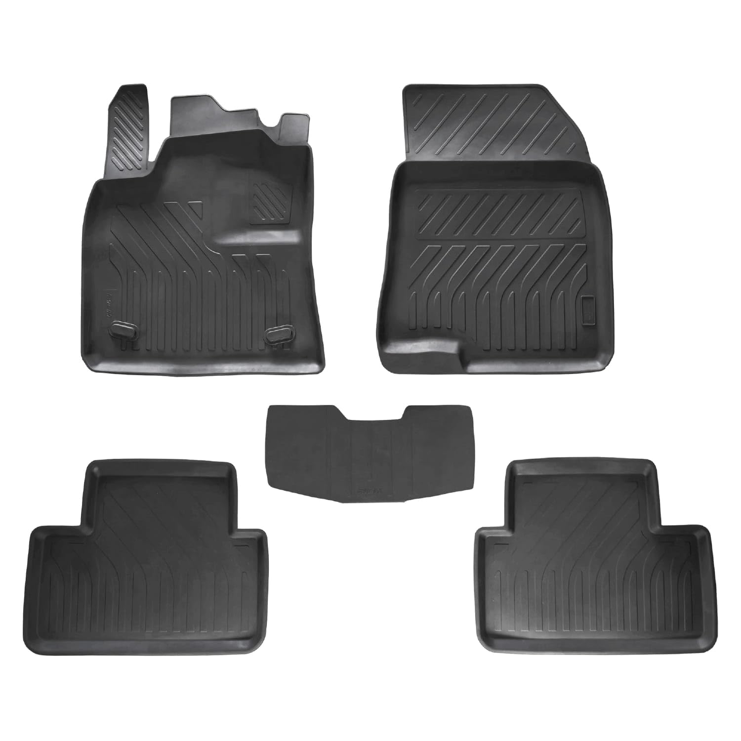 apline Kompatibel mit Renault Clio 5 2019-2024 4D Gummimatten Schwarz von apline