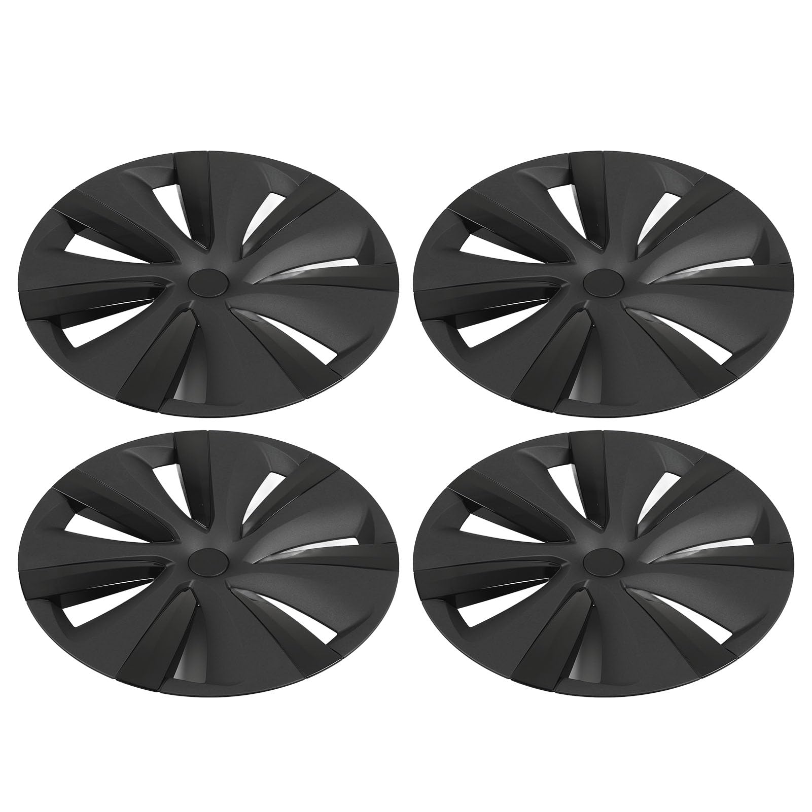 19-Zoll-Rad-Hub-Kappe, Ersatz für -Modell Y 2020-2023, Model S-Stil, ABS-Doppelfarbe, Snap-Design, Schützt Hub und Rand bei Allen Wetterbedingungen, 4pcs Set von Hubcaps für 19 von aqxreight