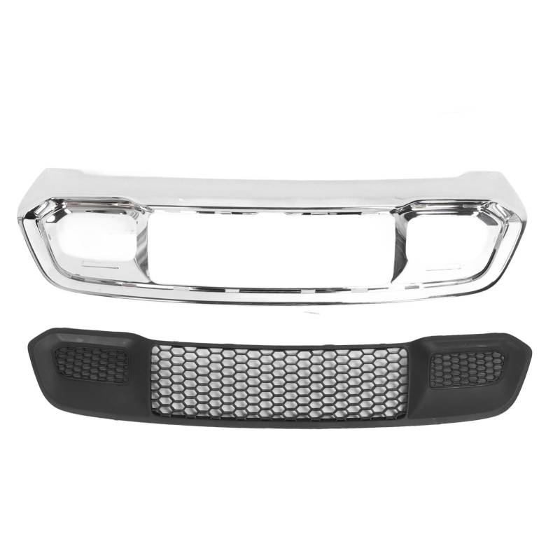 2pcs Chrom Vordere Stoßstange Unterer Kühlergrill -Begrenzung für Grand Cherokee 2017-2022, 5ZM53SZ0AA - Stilvoller Look, Verbesserter Schutz, Einfache Installation von aqxreight