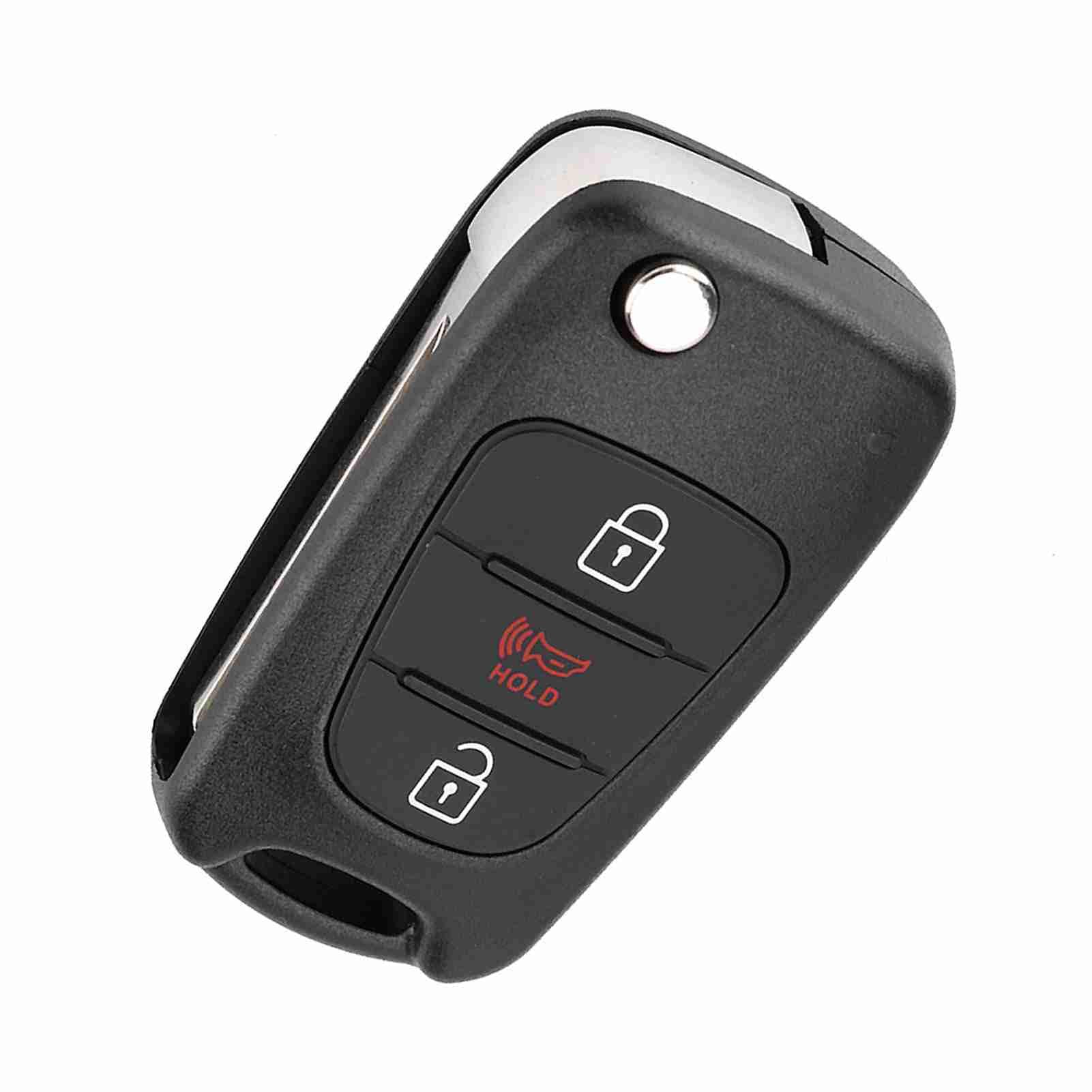 3-Tasten-Auto-Fernbedienungs-Flip-Key-Fob-Gehäuse Schutzhülle für Soul 2012 2013 von aqxreight