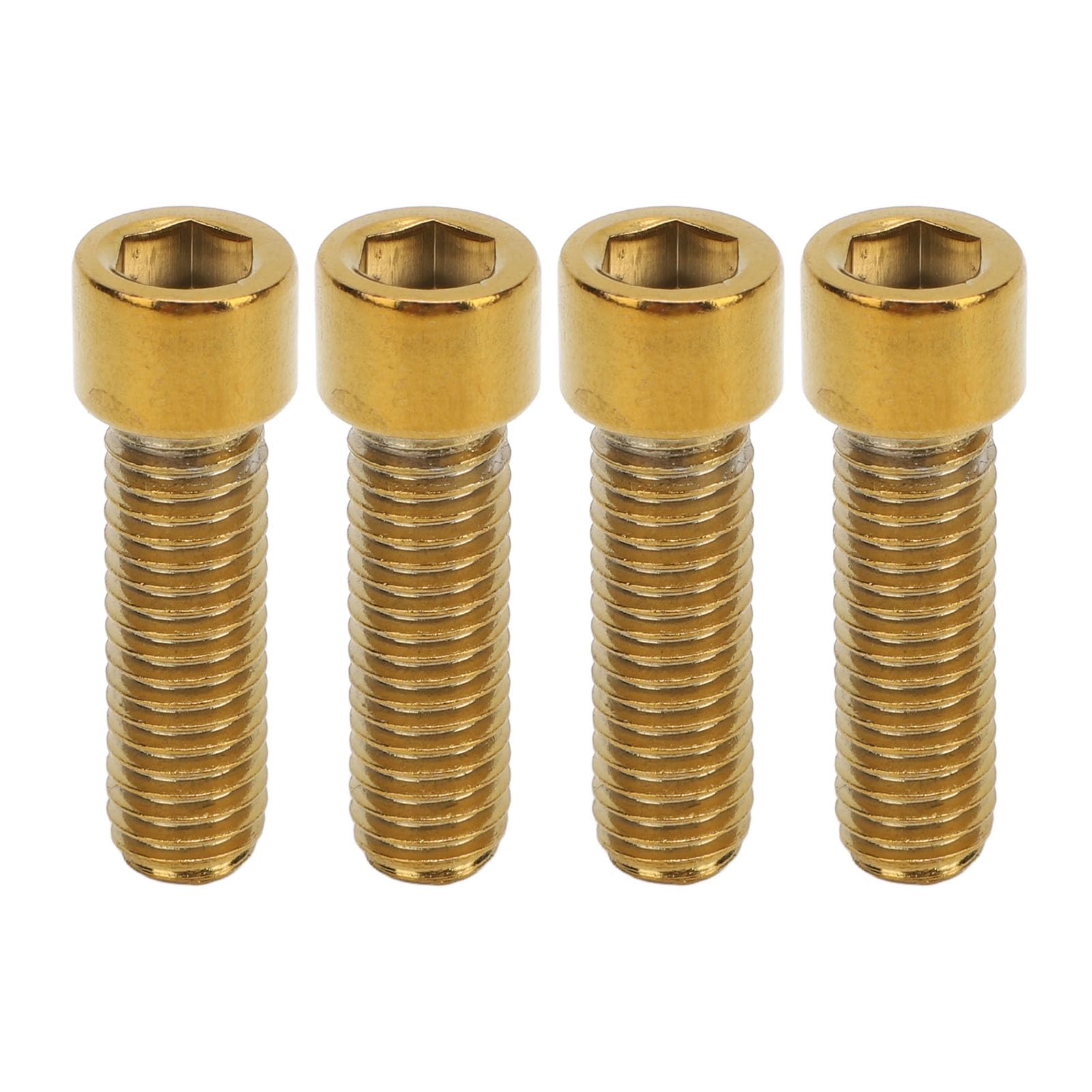 4 Packung M8 X 32 Mm Motorrad -Lenkerschraube Hoher Härte Edelstahl Anodierter Austausch für SR GT200 GT125 -Lenkerfixierschrauben (GOLD) von aqxreight