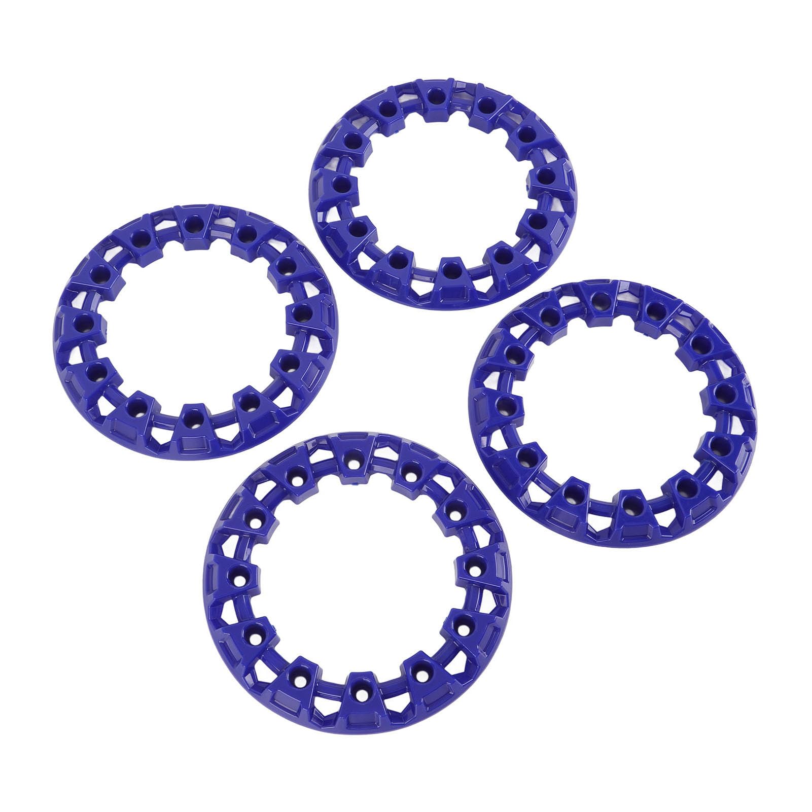 4pcs 6 Zoll ATV Wheel Hub -Trimmabdeckung, Dekorativer Felgenschutz für Go Kart, mit Universellem Schutzdekor, Geeignet für ATVs & Mehr (Blue) von aqxreight