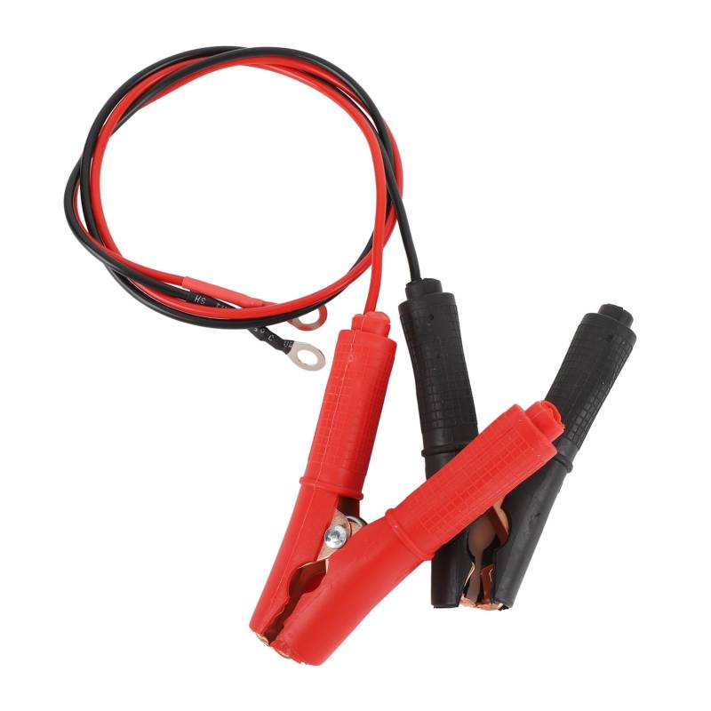 AqxReight Clip Jumper Kabel C 2pcs Clip Jumper Kabel 0,6 M 30a 6mm Kupferterminal Auto Batterie Klemme Starter -Kabel für Fahrzeug DC12V 24 V Geräteauto Kabel gestaltet. von aqxreight