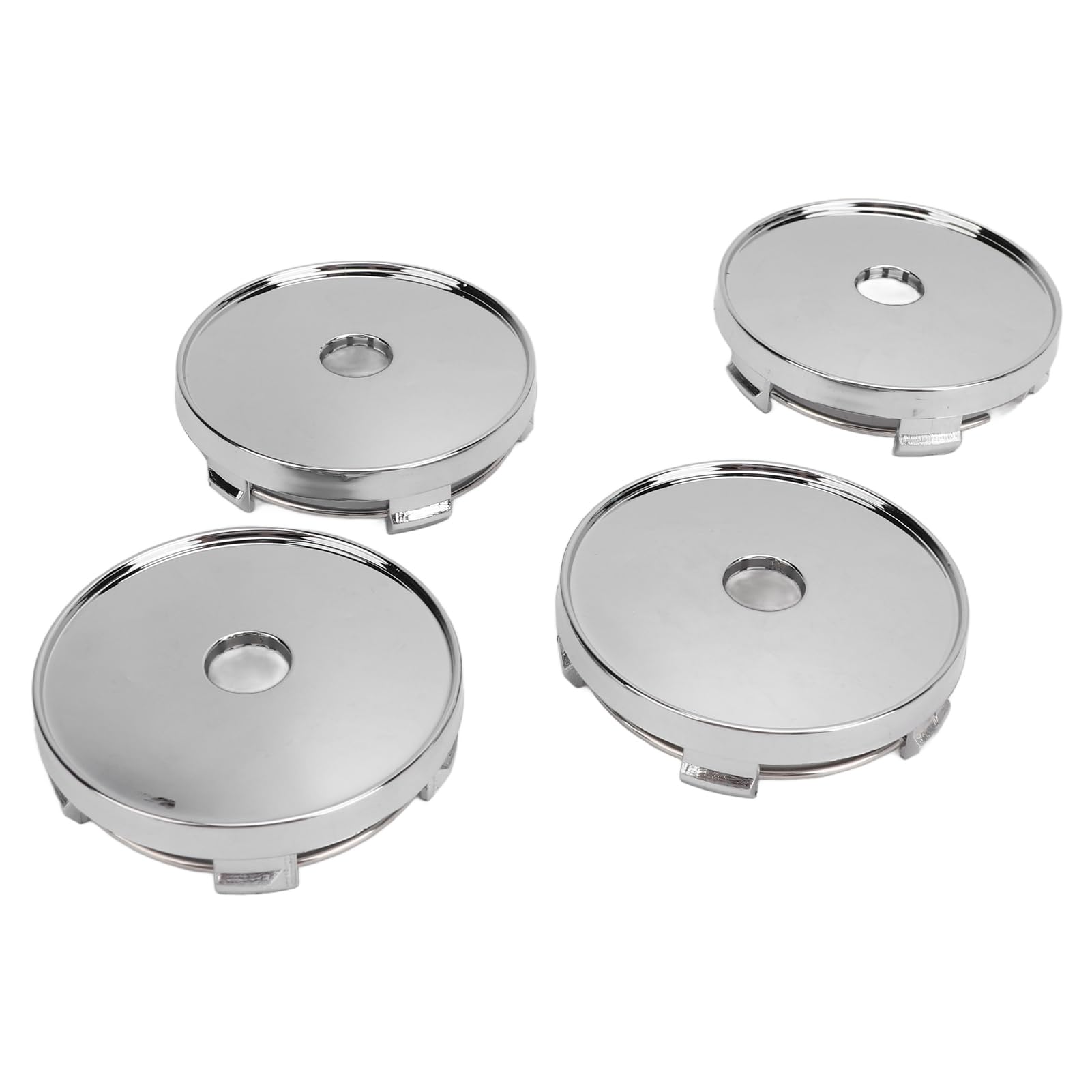 AqxReight Electroplate 4pcs 60 Mm Radzentrum mit Loch Stilvoller Look Fit Nabneenmitte für Radmitte Hohe Material Zum Alterung Ausgezeichneter Hub Center SE Fitment Optimale von aqxreight