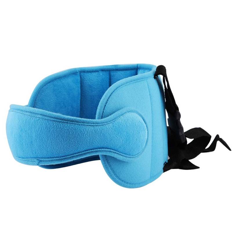 Auto-Sicherheits-Kopfstützenkissen, Baby-Kind-Befestigungsband, Grau, Rosa, Blau, Geeignet für Kinderwagen-Autositz (BLUE) von aqxreight