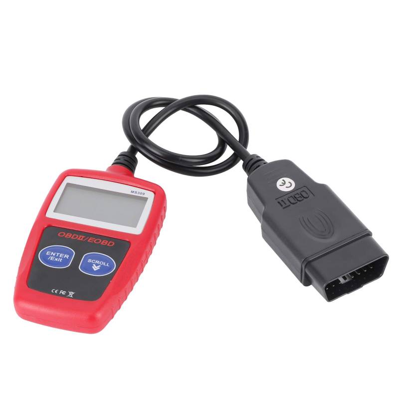 Car Diagnostic Scanner MS309, OBD2 -Fehlerdetektor, Backlit LCD -Bildschirm -Automobil -Tool von aqxreight