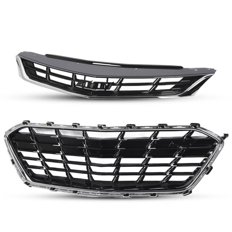 Chrom-ABS-Grill-Set Als Ersatz für Cruze Premier RS 2016–2019 US-Typ von aqxreight