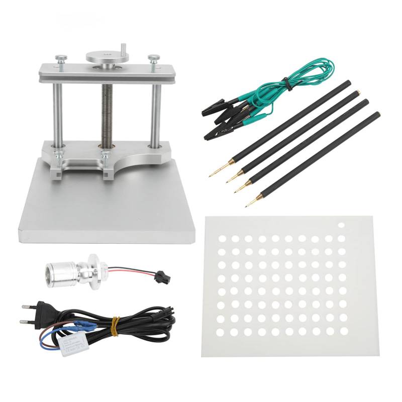 Für BDM-Rahmenset, ECU-Programmier-LED-Rahmen mit 4 Sondenstiften, Set für BDM100-Programmiergerät EU-Stecker 100‑240 V von aqxreight