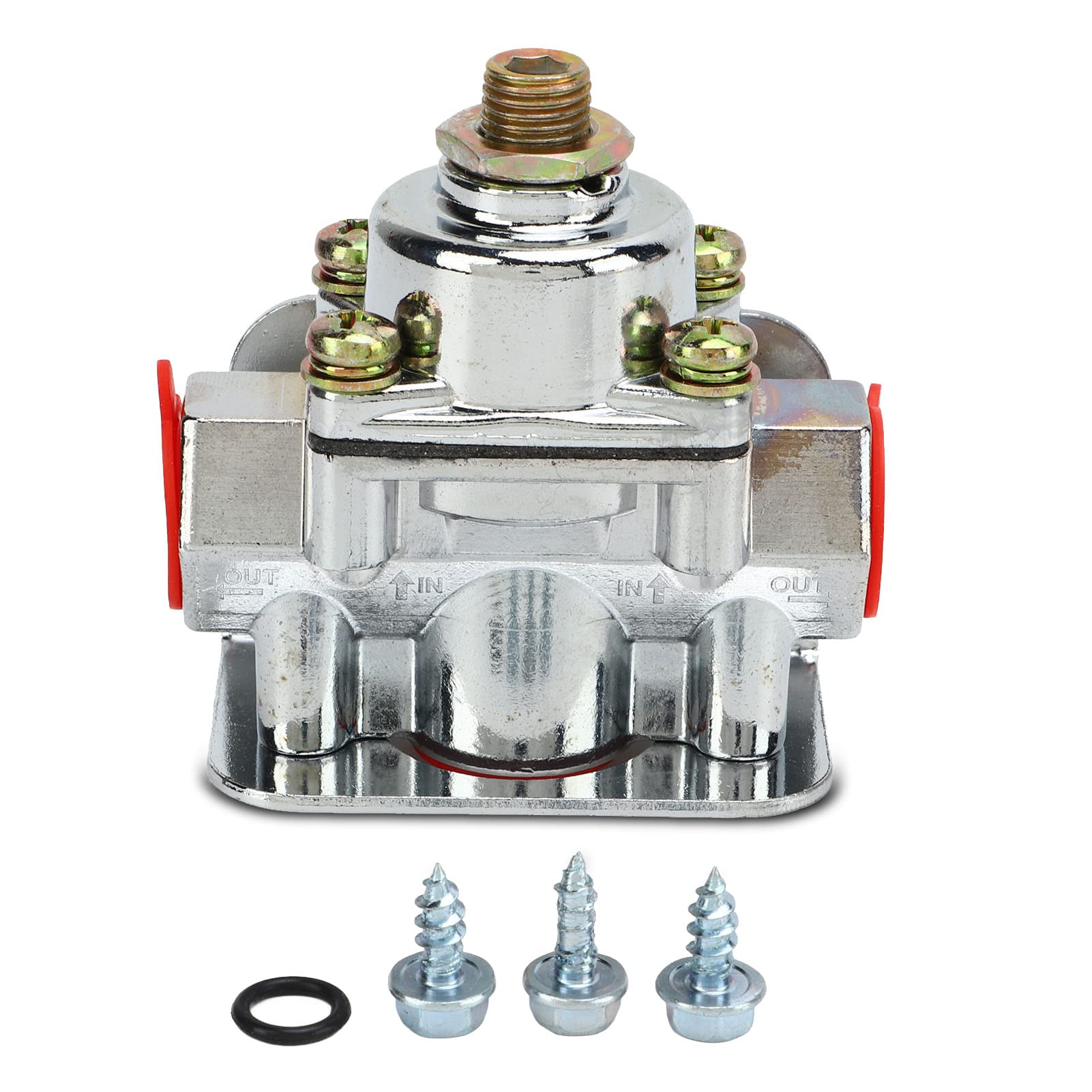 Kraftstoffdruckregler, Vergaser Kraftstoffdruckregler 4-1/2 Bis 9 Psi 3/8 Zoll NPT-Anschluss Zinklegierung 12-803 für Holley von aqxreight