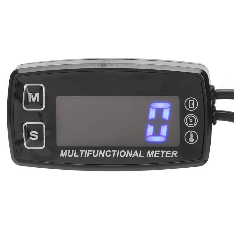 LED-Digital-Drehzahlmesser-Temperaturanzeige, Multifunktionales Motorthermometer für Gasmotoren von aqxreight