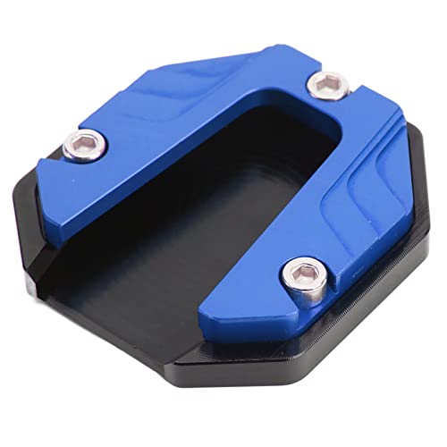 Motorrad Side Stand Plate Pad, Motorrad Side Stand Plate Pad Hohe Festigkeit Kickstand Pad Plate Support Plate (Blau) von aqxreight