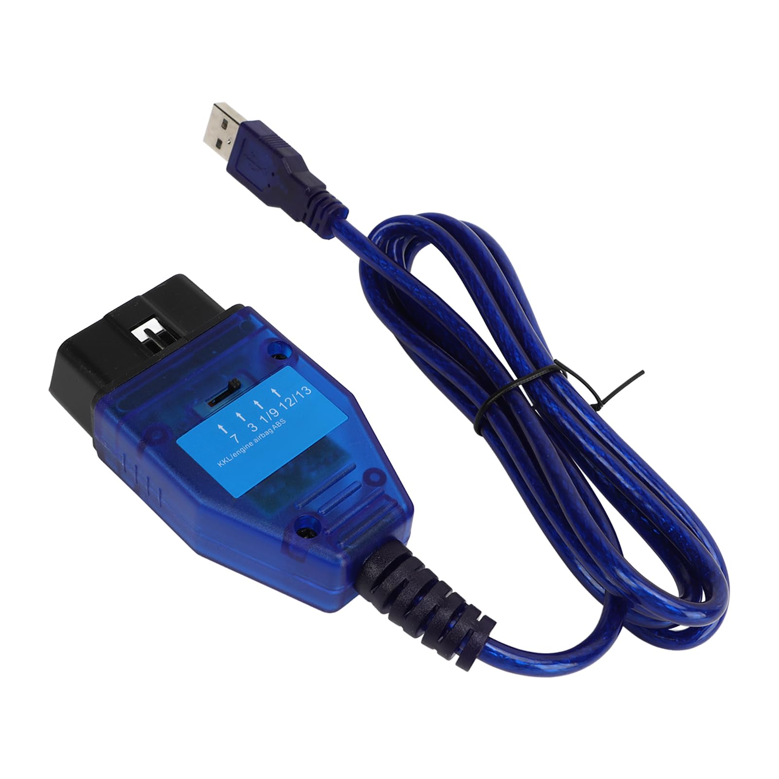 OBD2 Diagnostic Cable, USB Car Diagnostic Cable Real and Best FTDI FT232RL Chip, Stable Data Transmission, Compatible Vehicles: A3 Cabriolet A8 TT, Fit for Felicia MK 1 MK von aqxreight