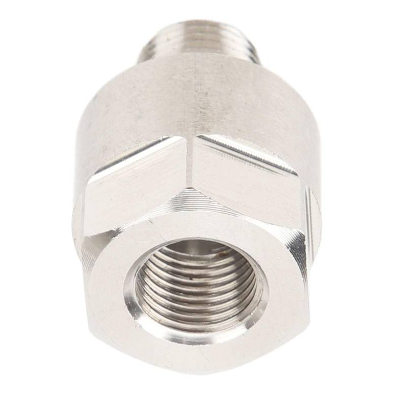 aqxreight Öldruckmesser-Adapter, Präzisions-Edelstahl, M10 X 1,0 Stecker auf 1/8 Zoll NPT-Innengewinde, Zum Abnehmen des Messgeräts von aqxreight