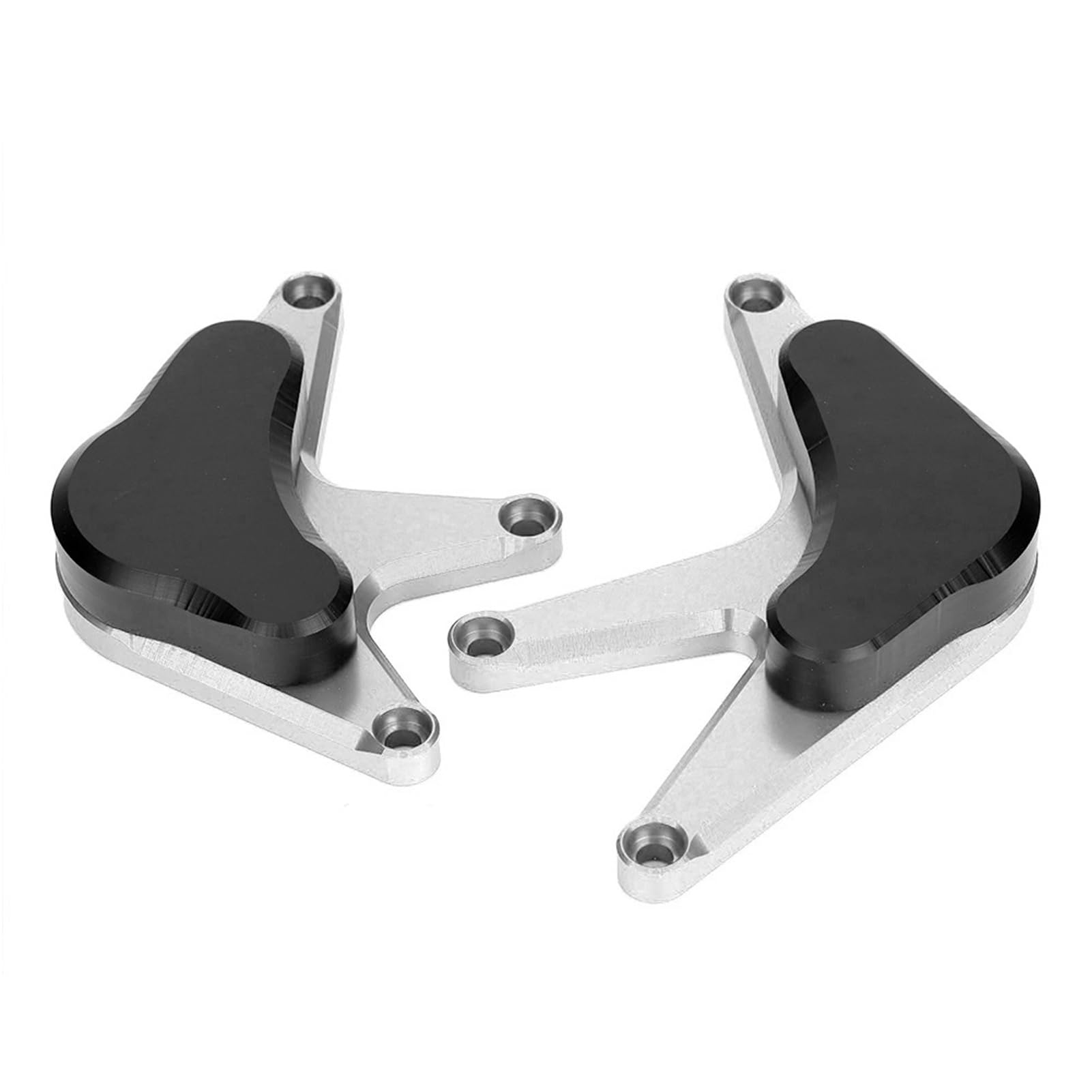 Premium-Aluminium-Motorabdeckungs-Schiebeschutz-Set für CBR1000RR 2008–2012, mit Guter Haltbarkeit und Korrosionsbeständigkeit, Hellem und Glattem Design, Passend Zum (Silver) von aqxreight