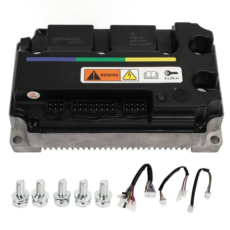 Programmierbarer Bürstenloser Controller, 72 V 200 A ECU, Programmierbarer Bürstenloser DC-Controller, Hochleistungs-Sinuswellen-Controller für Elektroroller, Fahrräder, Motorräder von aqxreight