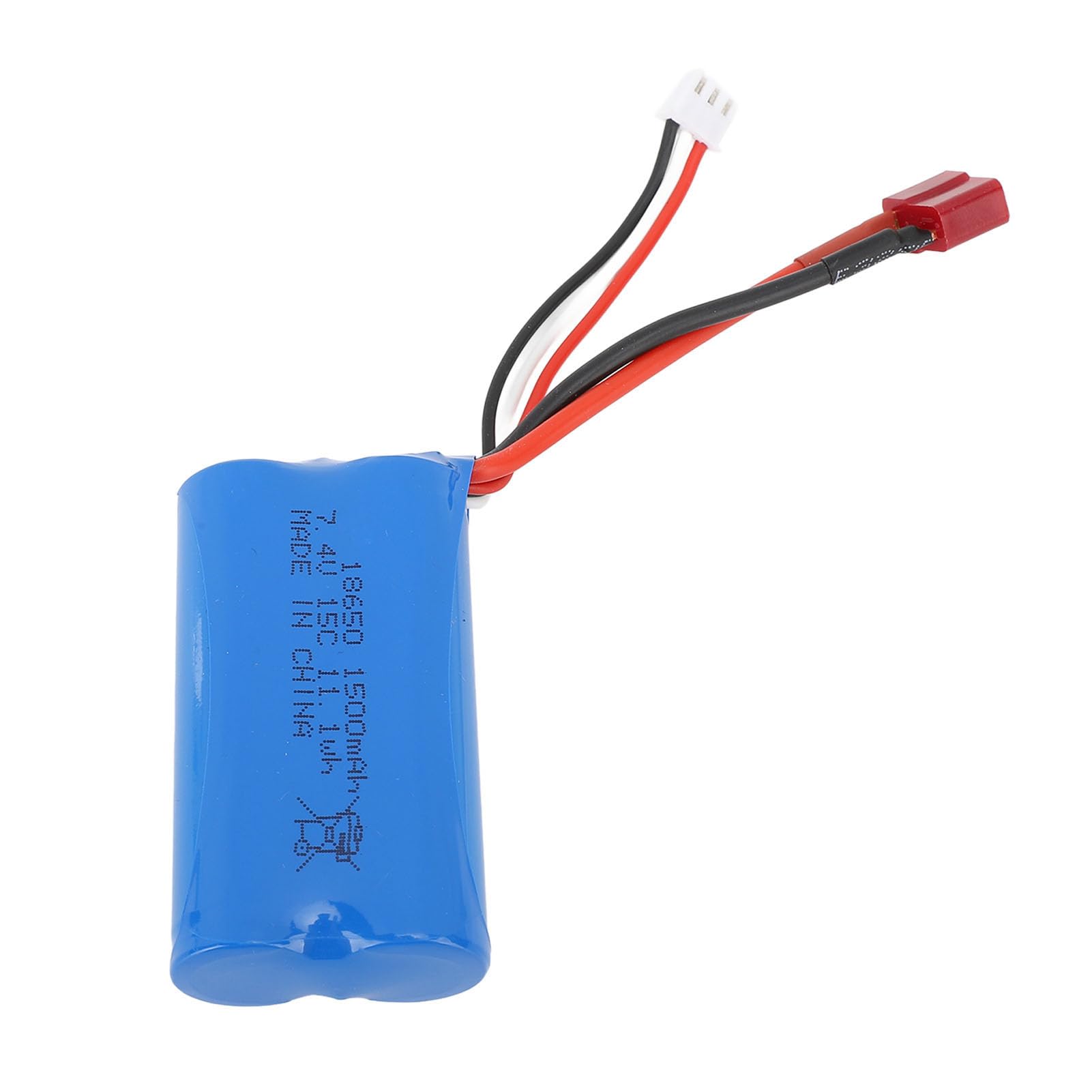 RC-Autobatterie 7,4 V über 1500 MAh 15C RC-Autobatterie mit T-Stecker für Wltoys 12428 12423 Diese Ist So Konstruiert, DASS Sie Verschleiß und Langlebiger RC-Autobatterie für von aqxreight