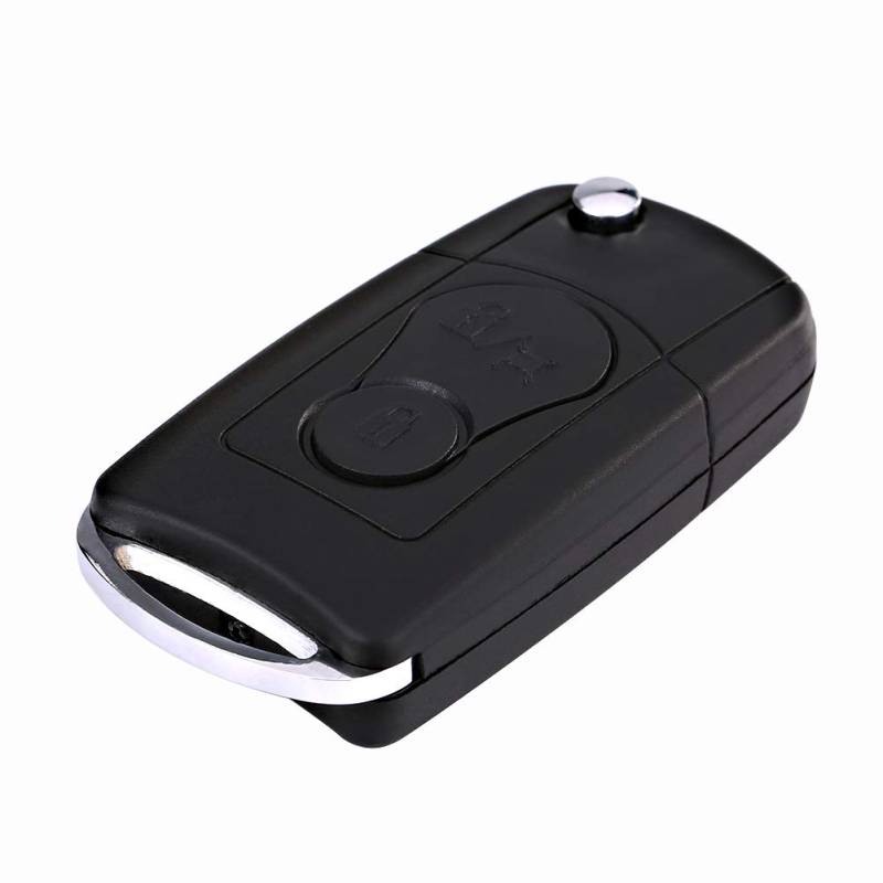 Schlüssel Shell, Flip Folding Remote 2 Tasten Autoschlüsselanhänger Shell Case für SsangYong Actyon Kyron Rexton von aqxreight