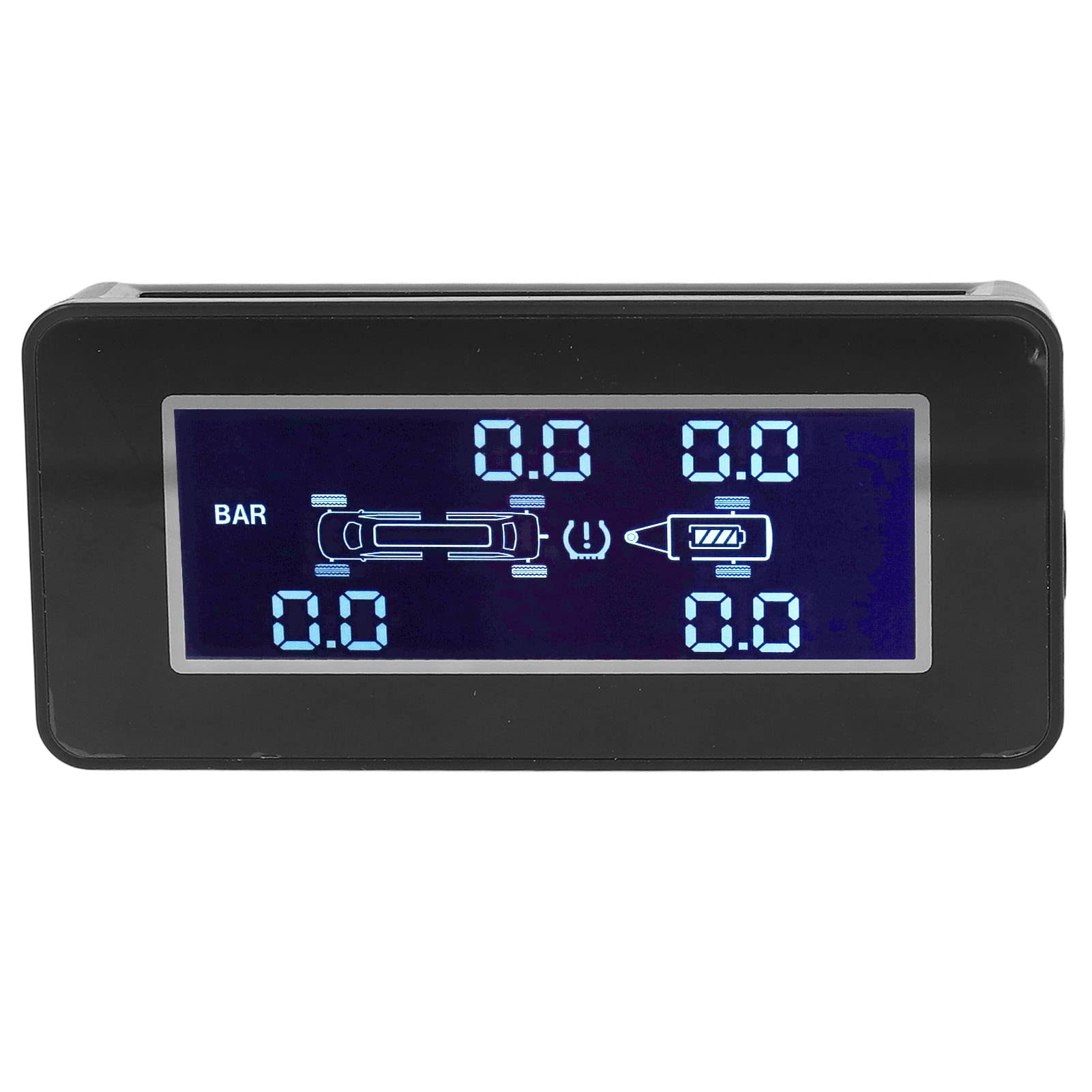 Solar Angetriebener Reifendrucküberwachungssystem, 6 -Rad -TPMS -Monitor mit 4 Sensoren, Drahtloses Display mit 6 Alarmmodi, IP7 Wasserdicht für Wohnmobile, Anhänger, LKW, Auto von aqxreight