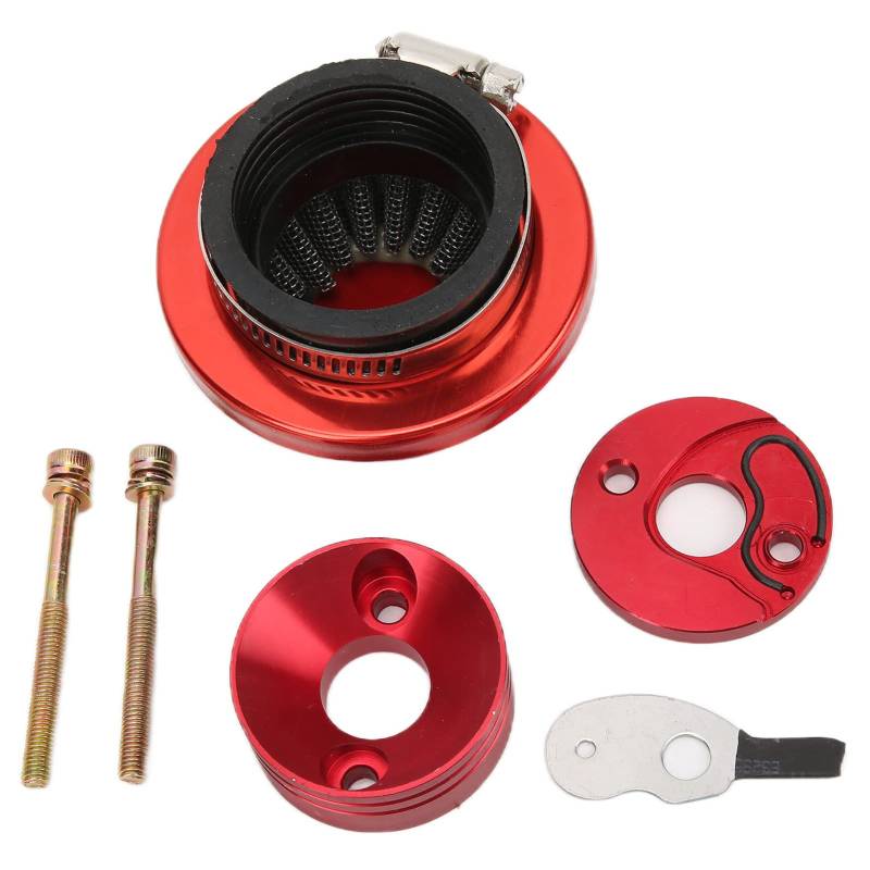 Vergaser-Luftfilter-Adapter, Rot, Ersatz für Goped Blade Scooter Hochleistungs-Luftfilter-Ansaugfilter von aqxreight