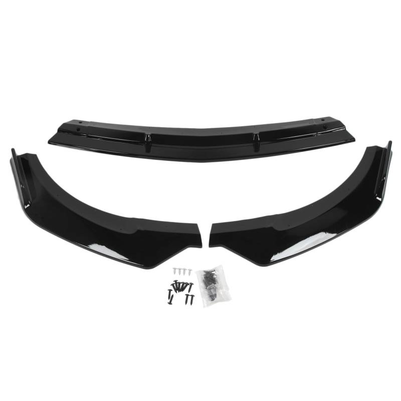 Vordere Stoßstange Lip Kit Glänzend Schwarz 3 -teilig Stoßfänger Spoiler Air Chin Body Splitter Kit Ersatz für E -Class W213 AMG -Linie von aqxreight