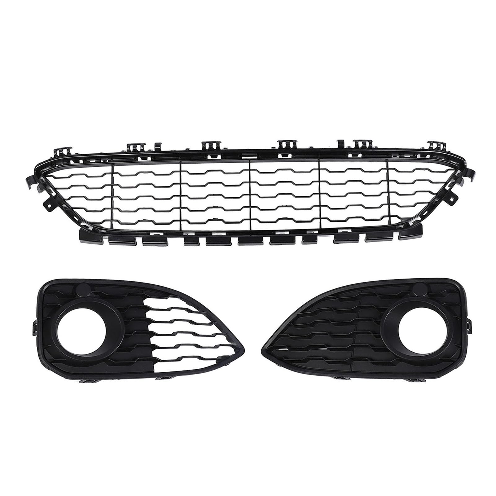 Vordere Stoßstange Untere Kühlergrill und Nebellicht Cover Kit 51118060284 für 1 Serie F20 F21 LCI M Sports 2015-2019 von aqxreight