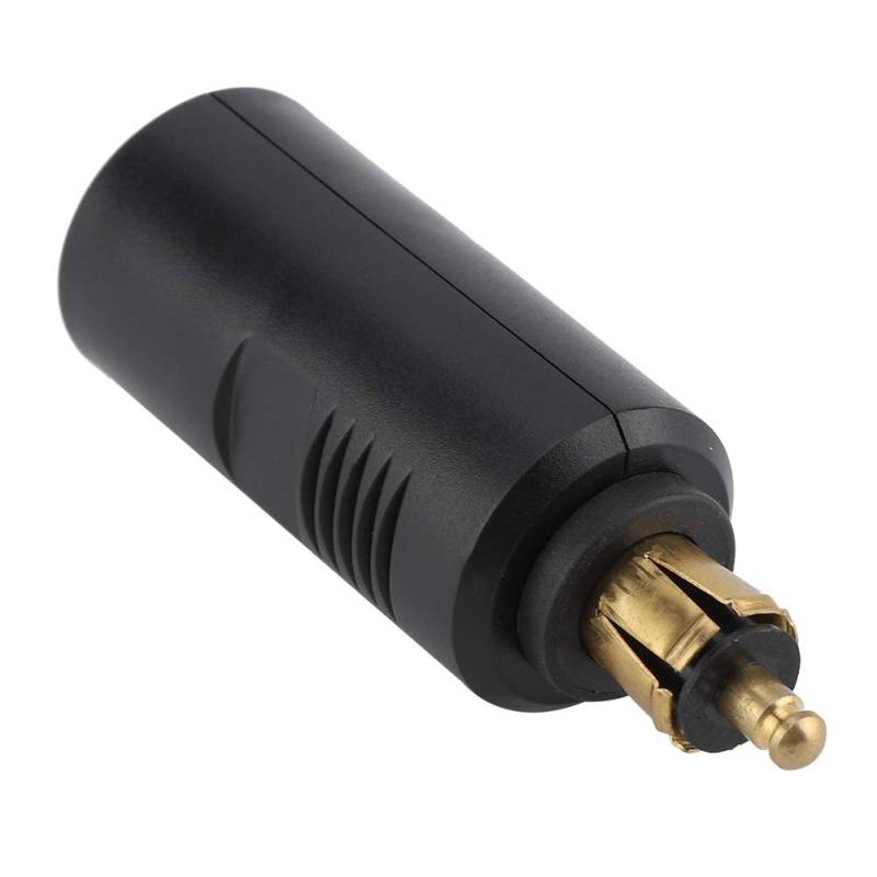 Zigarettenanzünder Adapter, 12V Motorrad Europäischer Zigarettenanzünder Stecker Adapter Kupfer Kunststoff für DIN Buchse von aqxreight