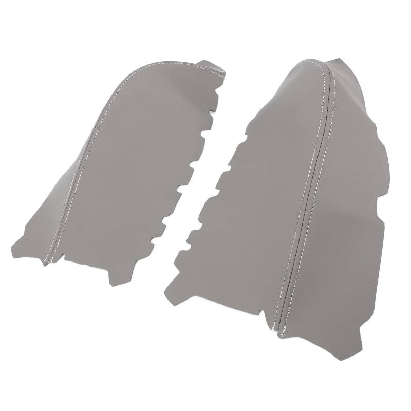 aqxreight 1 Paar Vordertürverkleidung Armlehnenbezug, Schützend, Kratzfest, Erhöhter Komfort, Mikrofaser-Leder, Türverkleidung, Armlehnenbezug (Gray) von aqxreight