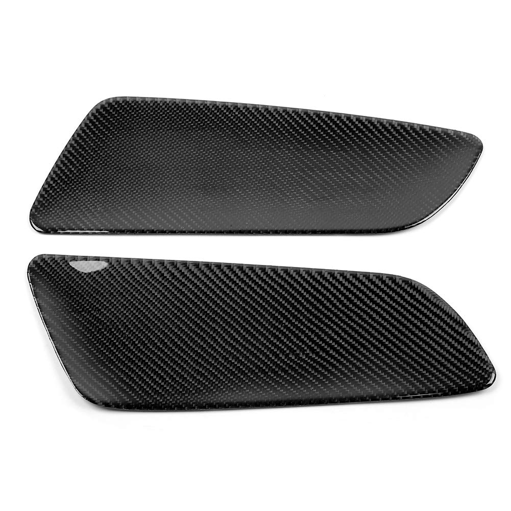 aqxreight 2Pcs Carbon Fiber Hinten Auto Tür Panel Innen Dekoration Fit für Mustang 2015-2019 Links Stick Auto Tür Panel Trim von aqxreight