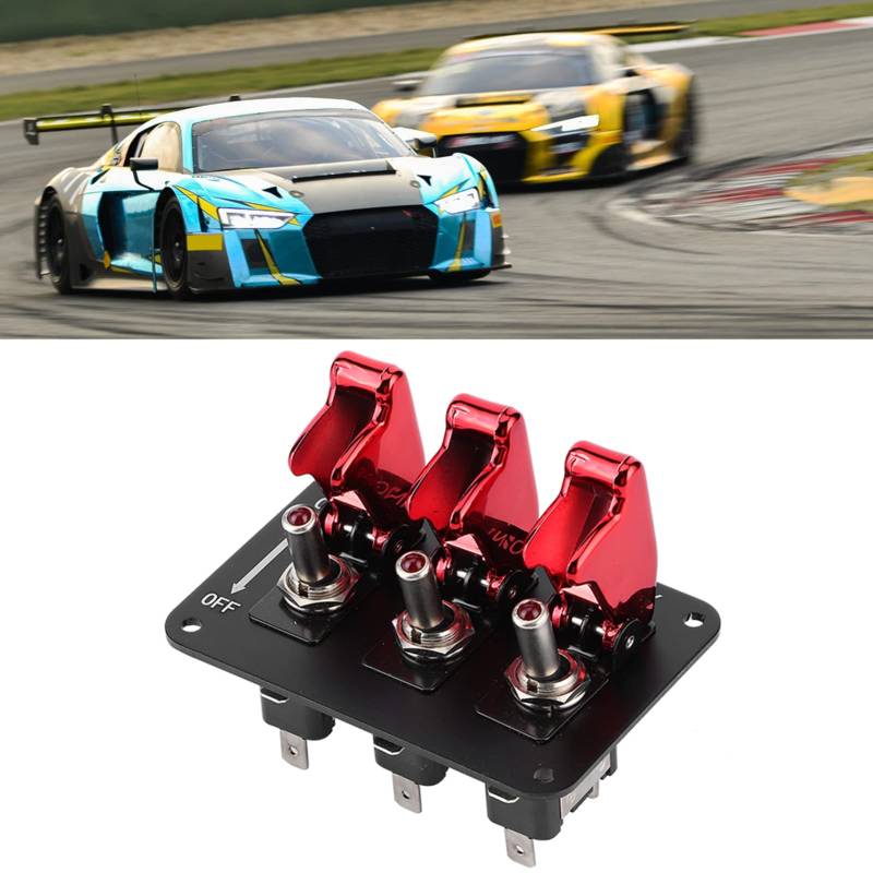 aqxreight Automotive Toggle Kombination Schalter Racing Zündung Relais Schalter Panel Auto RV 12V 20A von aqxreight