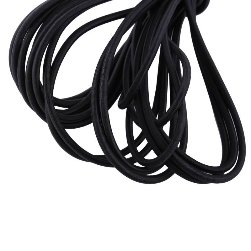 aqxreight Bungee -Kabel 10 M Leichtes, Starkes Elastisches Seil mit Polypropylenfaserkonstruktion, Wearresistant für Zelte, Gepäck, Strandschirme (Black) von aqxreight