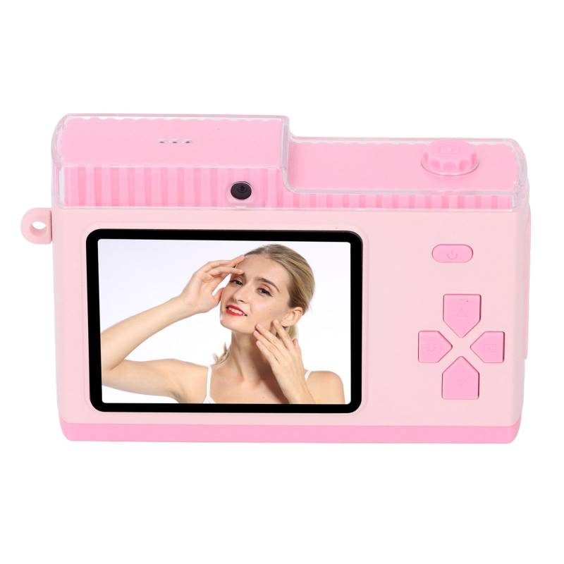 aqxreight Digitalkamera Leichtes und Tragbares 48MP 1080p HD 8X Digital Zoom, Autofokus -Taschen -Kompaktkamera mit 2,4 -Zoll -Bildschirm für die Reise (Rosa) von aqxreight